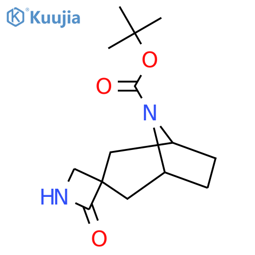 Tert-Butyl 2-oxo-8'-azaspiro[azetidine-3,3'-bicyclo[3.2.1]octane]-8'-carboxylate structure