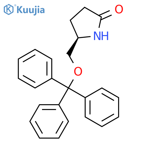 2-Pyrrolidinone,5-[(triphenylmethoxy)methyl]-, (5R)- structure