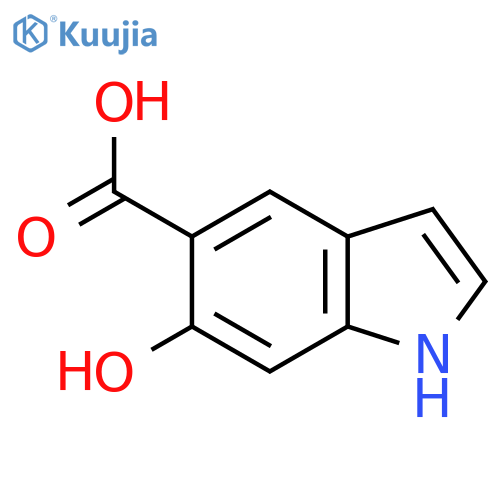 6-Hydroxy-1H-indole-5-carboxylic acid structure