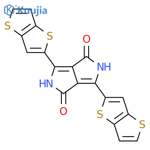 3,6-Bis(thieno[3,2-b]thiophen-2-yl)pyrrolo[3,4-c]pyrrole-1,4(2H,5H)-dione structure