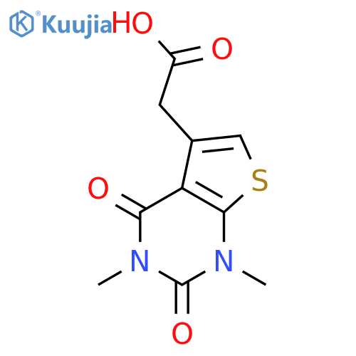 2-(1,3-Dimethyl-2,4-dioxo-1,2,3,4-tetrahydrothieno2,3-dpyrimidin-5-yl)acetic Acid structure