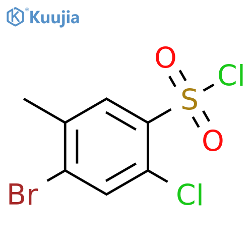 4-Bromo-2-chloro-5-methylbenzenesulfonyl chloride structure