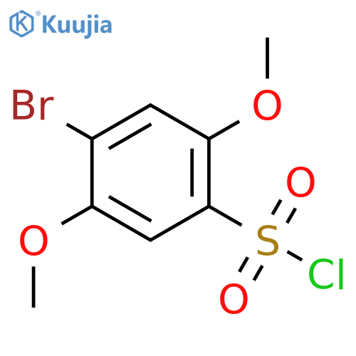 4-Bromo-2,5-dimethoxybenzene-1-sulfonyl chloride structure
