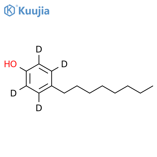 4-Octylphenol-d4 structure