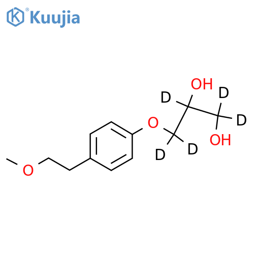 3-4-(2-Methoxyethyl)phenoxy-1,2-propanediol-d5 structure