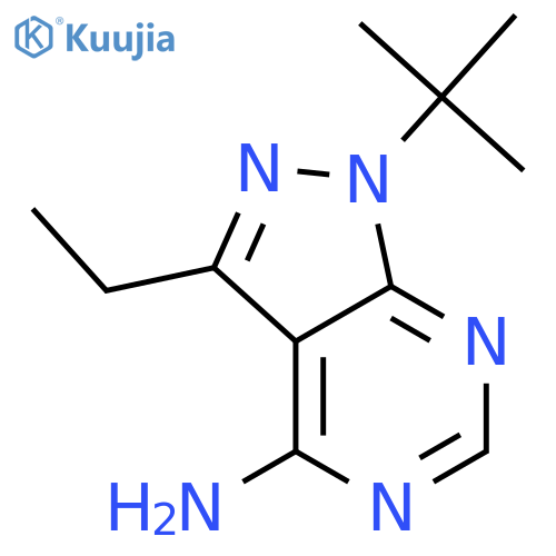 4-Amino-1-tert-butyl-3-(3-ethyl)pyrazolo3,4-dpyrimidine structure