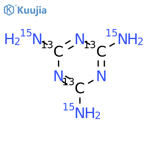 Melamine-13C3,15N3 structure