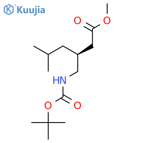 (S)-N-tert-Butoxycarbonyl Pregabalin Methyl Ester structure