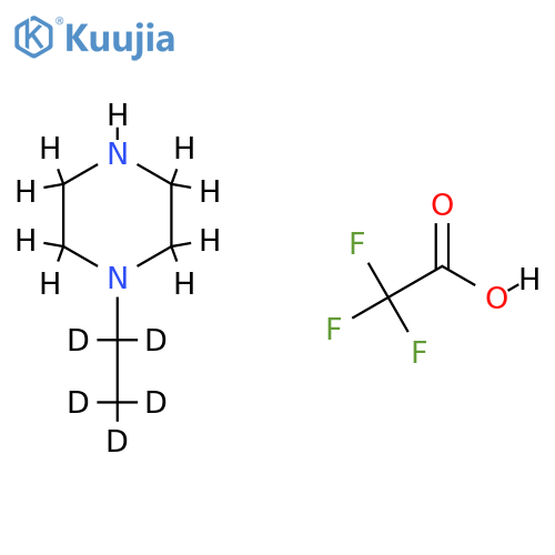 N-Ethylpiperazine-d5 Bis(trifluoroacetic Acid) Salt structure