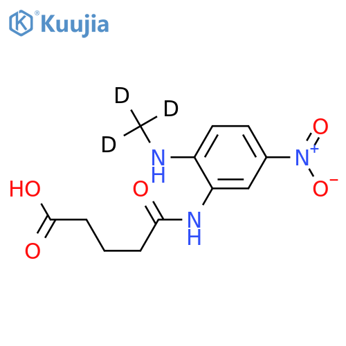 Glutaric Acid-2-methylamino-5-nitromonoanilide-d3 structure