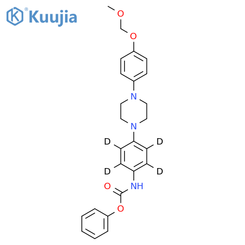 4-4-(4-O-Methoxymethyl-4-hydroxyphenyl)-1-piperazinylphenylcarbamic Acid-d4 Phenyl Ester structure