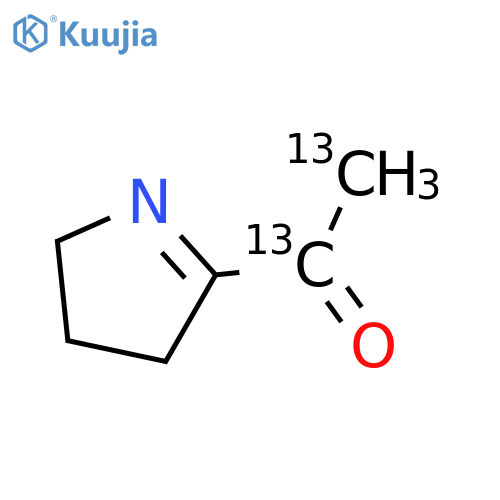 2-Acetyl-1-pyrroline-13C285% (10% w/w in DCM) structure