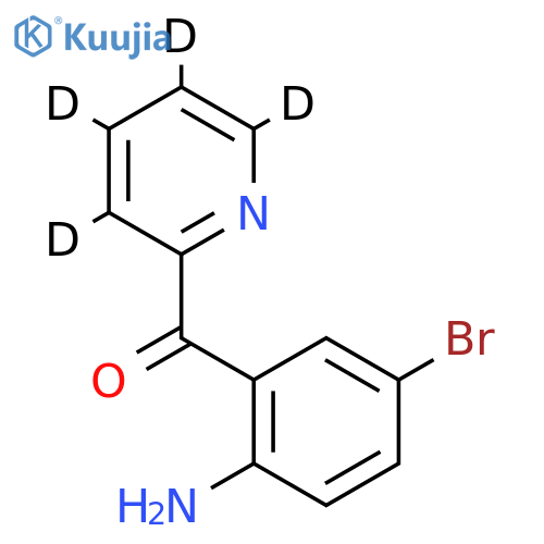 2-(2-Amino-5-bromobenzoyl)pyridine-d4 structure