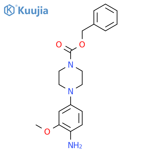 Benzyl 4-(4-amino-3-methoxyphenyl)piperazine-1-carboxylate structure