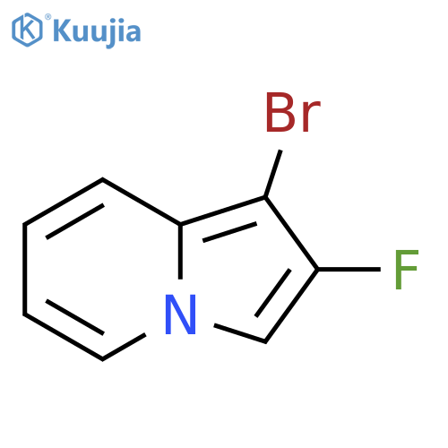 1-bromo-2-fluoro-indolizine structure