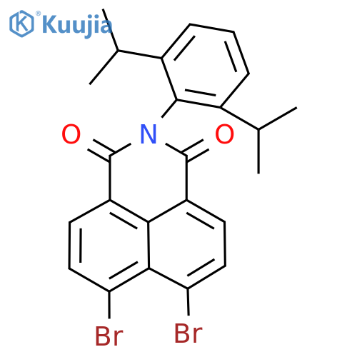 N-(2,6-Diisopropylphenyl)-4,5-dibromo-1,8-naphthalimide structure