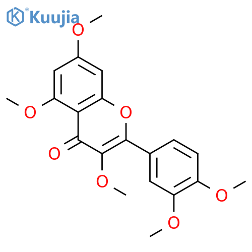 3,5,7,3′,4′-Pentamethoxyflavone structure
