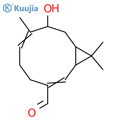 9-Hydroxy-1(10),4-bicyclogermacradien-15-al; (1(10)E,4E,9α)-form structure