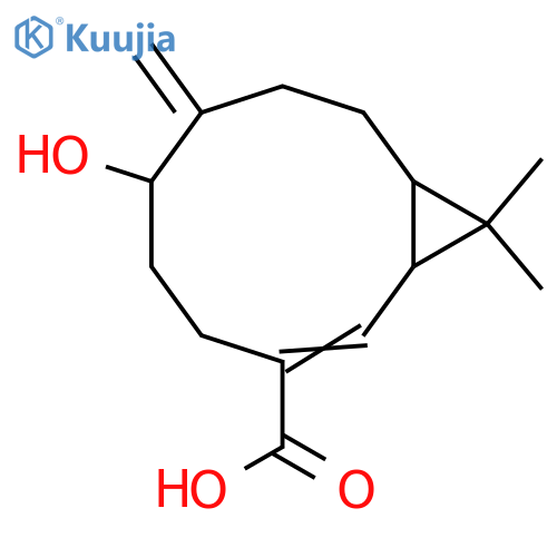 1-Hydroxy-4,10(14)-bicyclogermacradien-15-oic acid; (1α,4E)-form structure