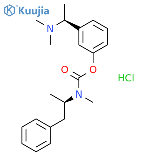3-((S)-1-(dimethylamino)ethyl)phenyl methyl((R)-1-phenylpropan-2-yl)carbamate hydrochloride structure