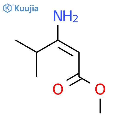 Methyl 3-amino-4-methylpent-2-enoate structure
