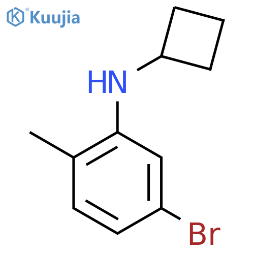 5-Bromo-N-cyclobutyl-2-methylaniline structure