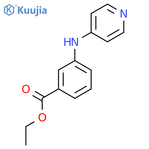 Ethyl 3-[(pyridin-4-yl)amino]benzoate structure