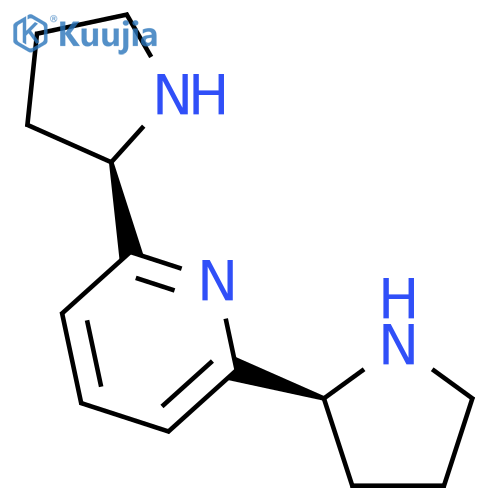 Pyridine, 2-(2R)-2-pyrrolidinyl-6-(2S)-2-pyrrolidinyl-, rel- structure
