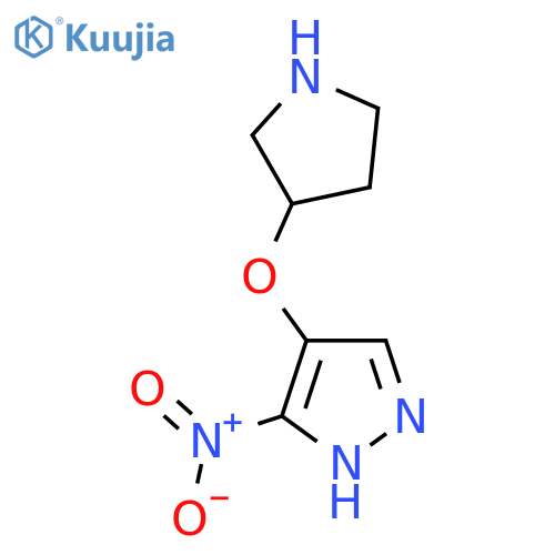 3-nitro-4-(pyrrolidin-3-yloxy)-1H-pyrazole structure