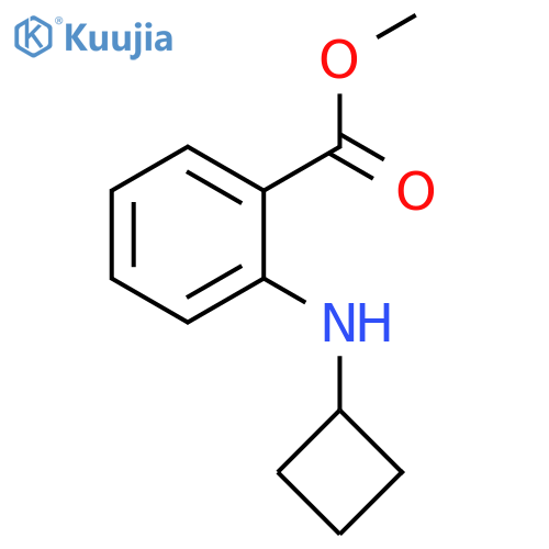 methyl 2-(cyclobutylamino)benzoate structure