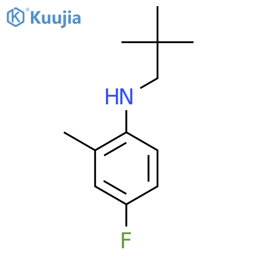 N-(2,2-dimethylpropyl)-4-fluoro-2-methylaniline structure