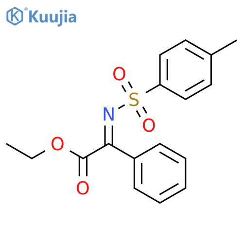 Benzeneacetic acid, α-[[(4-methylphenyl)sulfonyl]imino]-, ethyl ester structure
