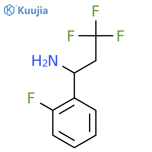 3,3,3-Trifluoro-1-(2-fluorophenyl)propan-1-amine structure