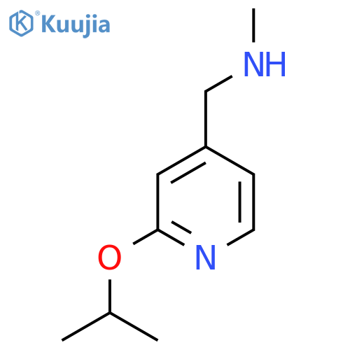 Methyl({[2-(propan-2-yloxy)pyridin-4-yl]methyl})amine structure