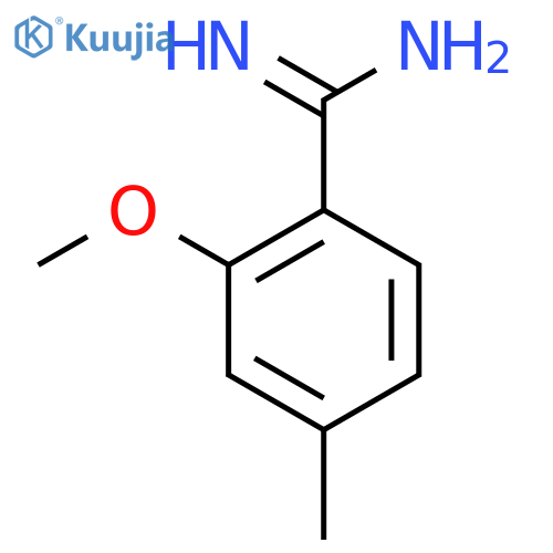 2-methoxy-4-methylbenzene-1-carboximidamide structure
