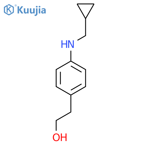 2-{4-(cyclopropylmethyl)aminophenyl}ethan-1-ol structure