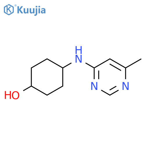 4-[(6-methylpyrimidin-4-yl)amino]cyclohexan-1-ol structure