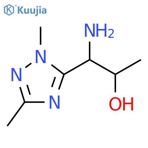 1-amino-1-(dimethyl-1H-1,2,4-triazol-5-yl)propan-2-ol structure