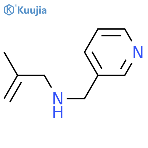 (2-methylprop-2-en-1-yl)[(pyridin-3-yl)methyl]amine structure