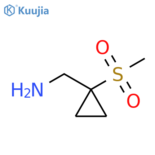 (1-methanesulfonylcyclopropyl)methanamine structure