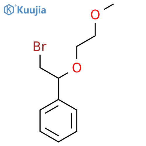 2-bromo-1-(2-methoxyethoxy)ethylbenzene structure