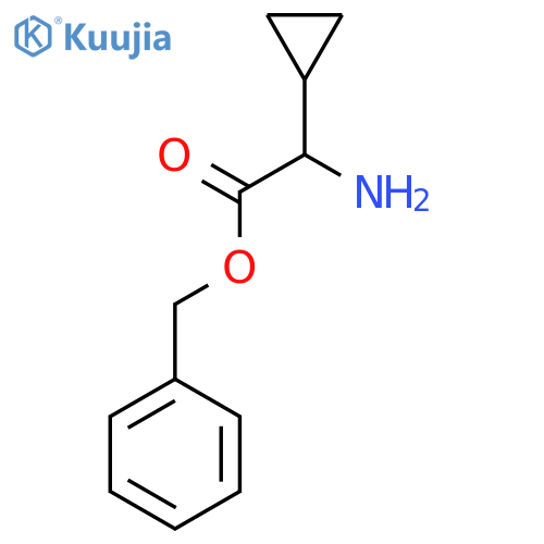 Benzyl 2-amino-2-cyclopropylacetate structure