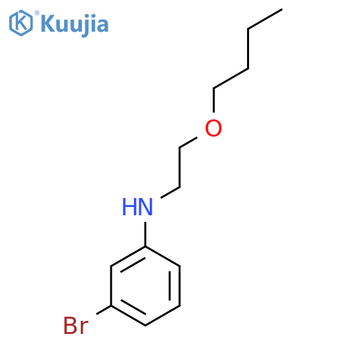 3-bromo-N-(2-butoxyethyl)aniline structure