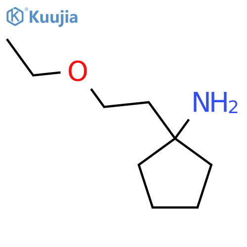 1-(2-Ethoxyethyl)cyclopentan-1-amine structure