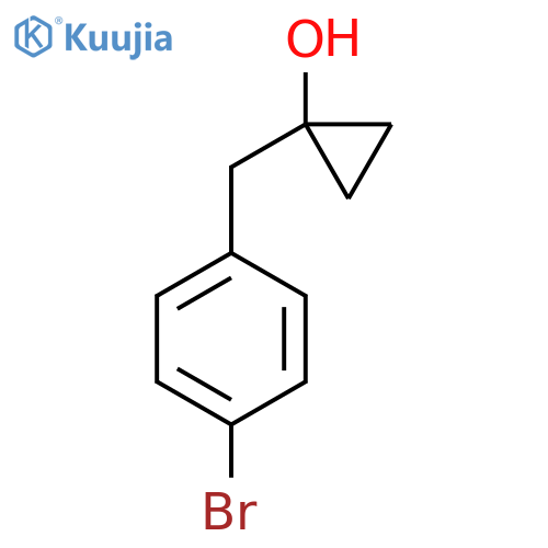 1-(4-bromophenyl)methylcyclopropan-1-ol structure