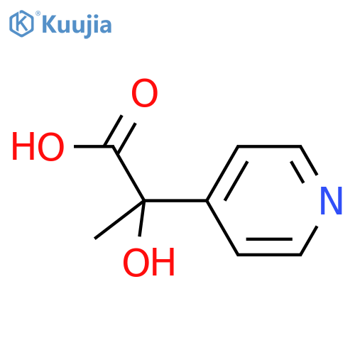 2-hydroxy-2-(pyridin-4-yl)propanoic acid structure