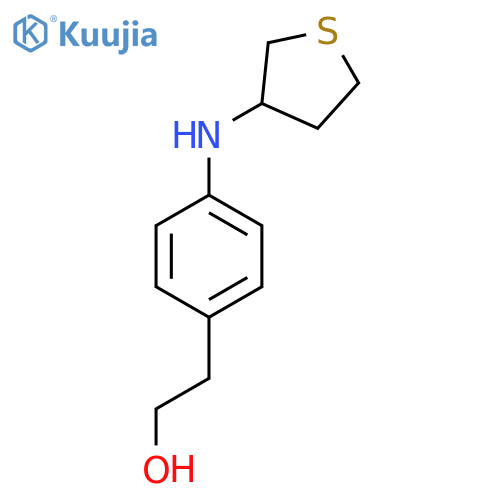 2-{4-[(Thiolan-3-yl)amino]phenyl}ethan-1-ol structure