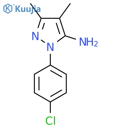 1-(4-Chlorophenyl)-3,4-dimethyl-1H-pyrazol-5-amine structure