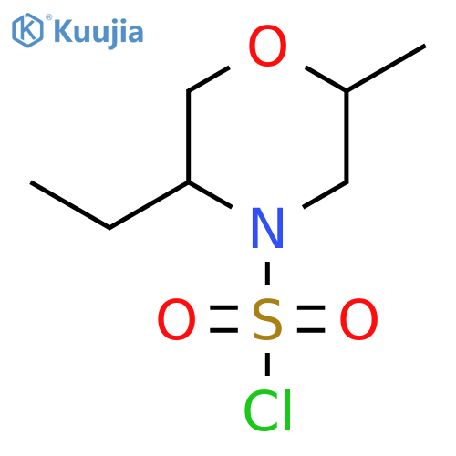 5-Ethyl-2-methylmorpholine-4-sulfonyl chloride structure