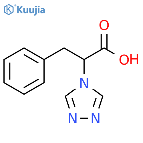3-phenyl-2-(4H-1,2,4-triazol-4-yl)propanoic acid structure